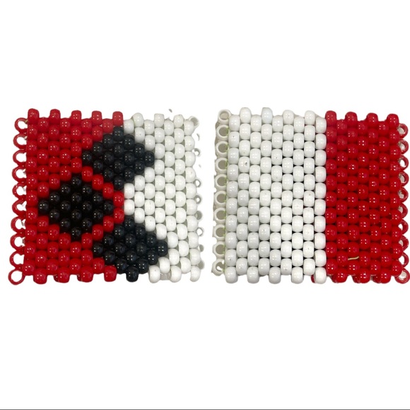 Joker and Harley Quinn inspired Bracelet Cuffs - Kandi - Picture 3 of 4